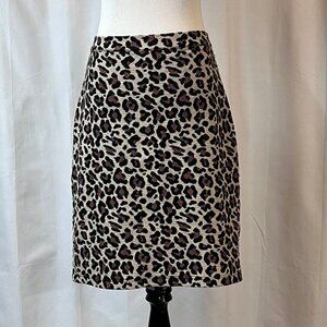 Maeve Leopard Print Skirt